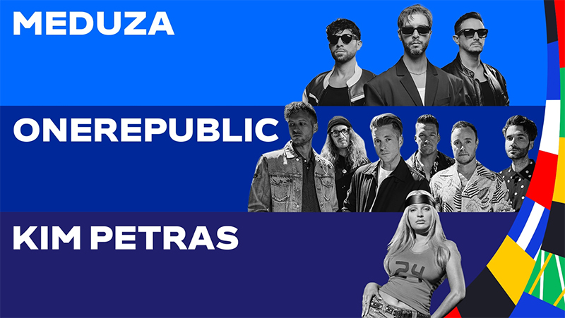 Artists of EURO 2024: Meduza, OneRepublic and Kim Petras