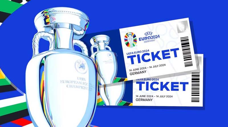 Image of two European Championship 2024 tickets