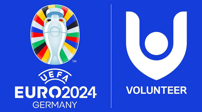 Logo for volunteers of the European Championship 2024